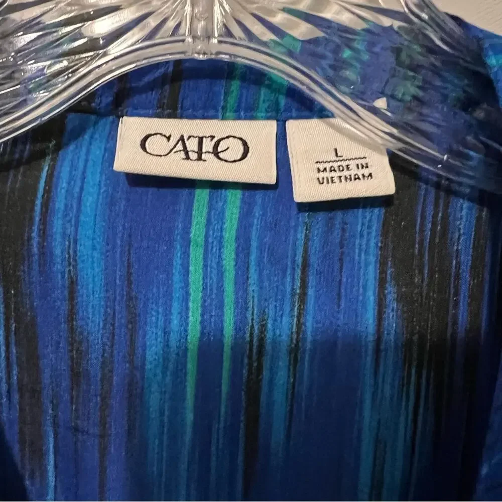 Cato V-neck Pull Over Blouse | Women’s Size Large - Picture 5 of 7